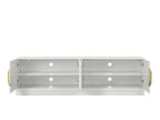 Palmer 70" White 4-Door TV Stand with Adjustable Shelf – 97034