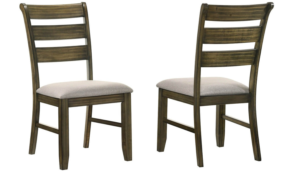 D531-6SC530 7 pc Klarissa antique brown oak finish wood wood grain top dining table set