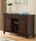 VH-1314 Tuscan hills distressed tobacco finish wood buffet sideboard wine cabinet server