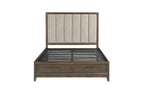 Homelegance 1422-4PC 4 pc Herman wire brushed dark charcoal finish wood queen platform bedroom set footboard drawers
