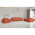 Global United DivanItalia Camel Italian Leather Power Reclining Sofa Love Seat and Chair Set – 9762CM-3PC