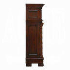 Acme AC01312 Orren ellis jacqueline vendome cherry finish wood 59" wide fireplace carved accents