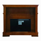 Acme AC01312 Orren ellis jacqueline vendome cherry finish wood 59" wide fireplace carved accents