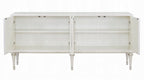 Acme AC02506 Ansaldo pearl white and silver shimmer finish server buffet console cabinet