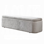Orane Grey Linen Fabric Padded Bedroom Bench – BD02654