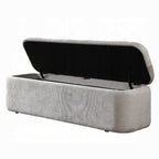 Orane Grey Linen Fabric Padded Bedroom Bench – BD02654