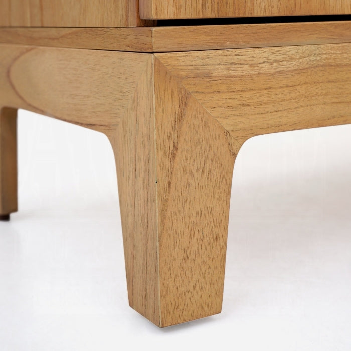 Lola Oak Finish Sun Design Solid Mahogany Wood Console Entry Hall Sideboard Cabinet – AC02896