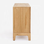 Lola Oak Finish Sun Design Solid Mahogany Wood Console Entry Hall Sideboard Cabinet – AC02896