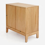 Lola Oak Finish Sun Design Solid Mahogany Wood Console Entry Hall Sideboard Cabinet – AC02896