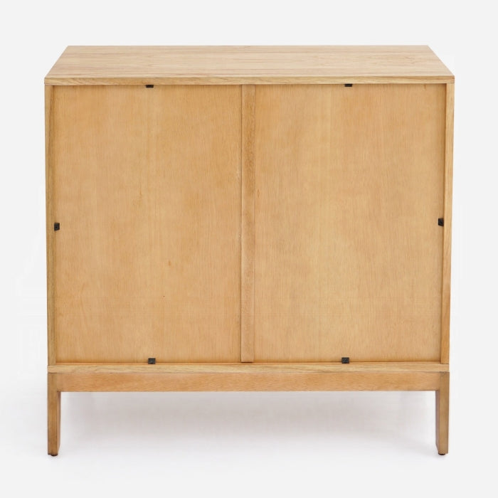 Lola Oak Finish Sun Design Solid Mahogany Wood Console Entry Hall Sideboard Cabinet – AC02896