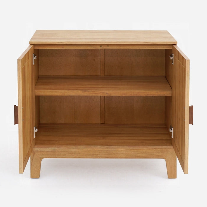 Lola Oak Finish Sun Design Solid Mahogany Wood Console Entry Hall Sideboard Cabinet – AC02896