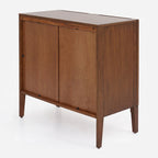 Lois Walnut Finish Rattan Webbing Solid Mahogany Wood Console Entry Hall Sideboard Cabinet – AC02897