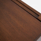 Lois Walnut Finish Rattan Webbing Solid Mahogany Wood Console Entry Hall Sideboard Cabinet – AC02897