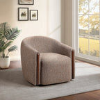 Ballona Brown Chenille Swivel Accent Chair – AC03459