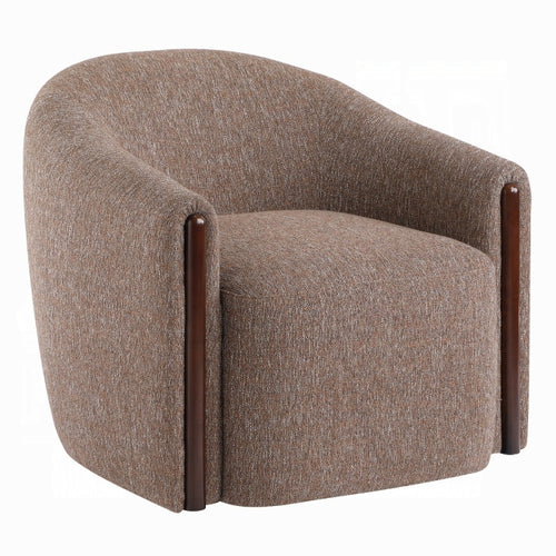 Ballona Brown Chenille Swivel Accent Chair – AC03459