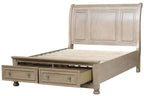 Homelegance 2259GY-4PC 4 pc Bethel gray wire brush finish wood bedroom set