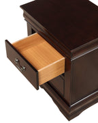 B3850 4 pc Louis Philip cherry finish wood sleigh queen bedroom set