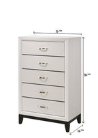 B4610 4 pc A & J Homes studio Akerson philip chalk panel look wood grain queen bedroom set