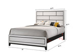 B4610 4 pc A & J Homes studio Akerson philip chalk panel look wood grain queen bedroom set