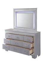 Lillian 4-Piece Metallic Wood Queen Bedroom Set with LED Accents – B7100