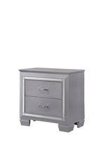 Lillian 4-Piece Metallic Wood Queen Bedroom Set with LED Accents – B7100