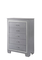 Lillian 4-Piece Metallic Wood Queen Bedroom Set with LED Accents – B7100