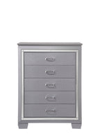 Lillian 4-Piece Metallic Wood Queen Bedroom Set with LED Accents – B7100