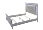 Lillian 4-Piece Metallic Wood Queen Bedroom Set with LED Accents – B7100