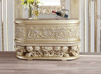 Acme BD00464 Astoria grand vatican champagne silver finish wood ornately carved dresser console table
