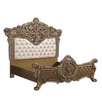 Acme BD00471EK Astoria grand constantine antique gold finish wood french inspired baroque ornate eastern king bed