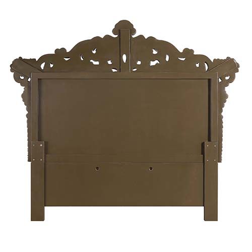 Acme BD00471EK Astoria grand constantine antique gold finish wood french inspired baroque ornate eastern king bed