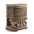 Acme BD00472 Astoria grand constantine antique gold finish wood french inspired baroque ornate nightstand