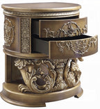 Acme BD00471EK Astoria grand constantine antique gold finish wood french inspired baroque ornate eastern king bed