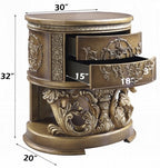 Acme BD00471EK Astoria grand constantine antique gold finish wood french inspired baroque ornate eastern king bed