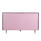 Acme BD00561Q Astoria grand metis pink top grain leather upholstered queen bed