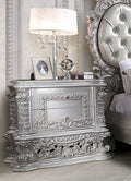 Acme BD00684 Astoria grand valkyrie gray finish wood french inspired ornate bedroom nightstand end table