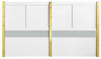 Acme BD01034Q 4 pc Rosdorf park gaines white high gloss finish wood gold accents modern style queen platform bed set