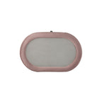 Acme BD01183-4PC Astoria grand Salonia pink velvet upholstered queen bedroom set mid-century modern design