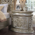 Acme BD01242 Astoria grand Sorina antique gold finish wood french inspired ornate 3 drawer nightstand