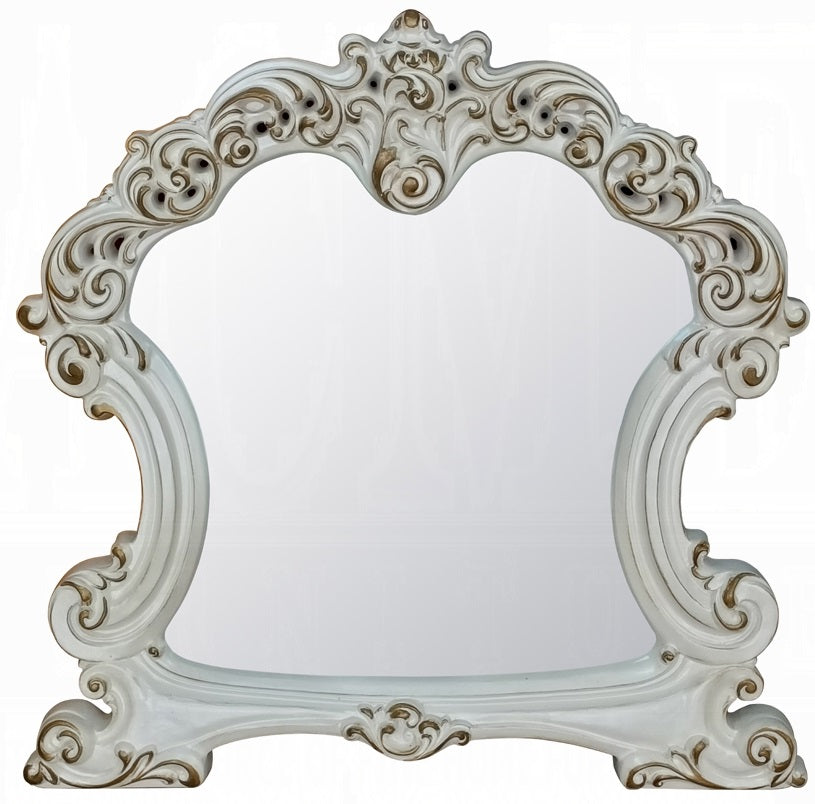 Acme BD01507-08-1341 3 pc Vendome antique pearl finish wood bedroom make up vanity set