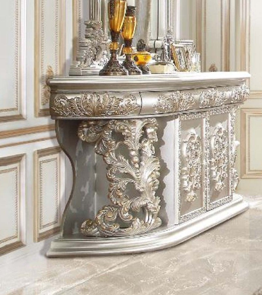 Acme BD01490 Astoria grand Sandoval champagne finish wood french inspired ornate 6 drawer dresser