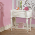Acme BD02267 Dorothy ivory finish wood 1 drawer carved accents nightstand