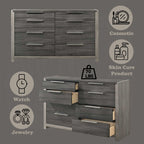 BD02722Q-4PC 4 pc Jehoram grey finish wood grey linen padded headboard queen bedroom set