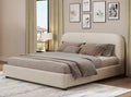 Acme BD03902Q Orane beige boucle fabric padded queen bed set