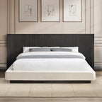 Acme BD04241-4PC Clayten espresso finish wood ribbed design mid-century modern Eastern King bedroom set