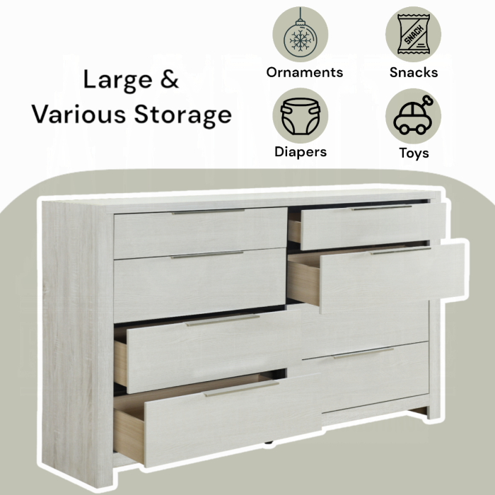 Acme BD04352-4PC Jehoram weathgered white oak finish wood beige linen upholstered headboard modern queen bedroom set