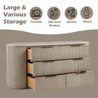 Acme BD05432-4PC Leanna light oak finish wood ribbed accents modern queen bedroom set