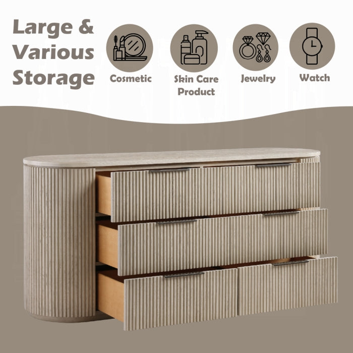 Acme BD05432-4PC Leanna light oak finish wood ribbed accents modern queen bedroom set