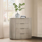 Acme BD05432-4PC Leanna light oak finish wood ribbed accents modern queen bedroom set