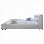 Acme BD05862Q Hannah grey chenille fabric upholstered queen platform bed set